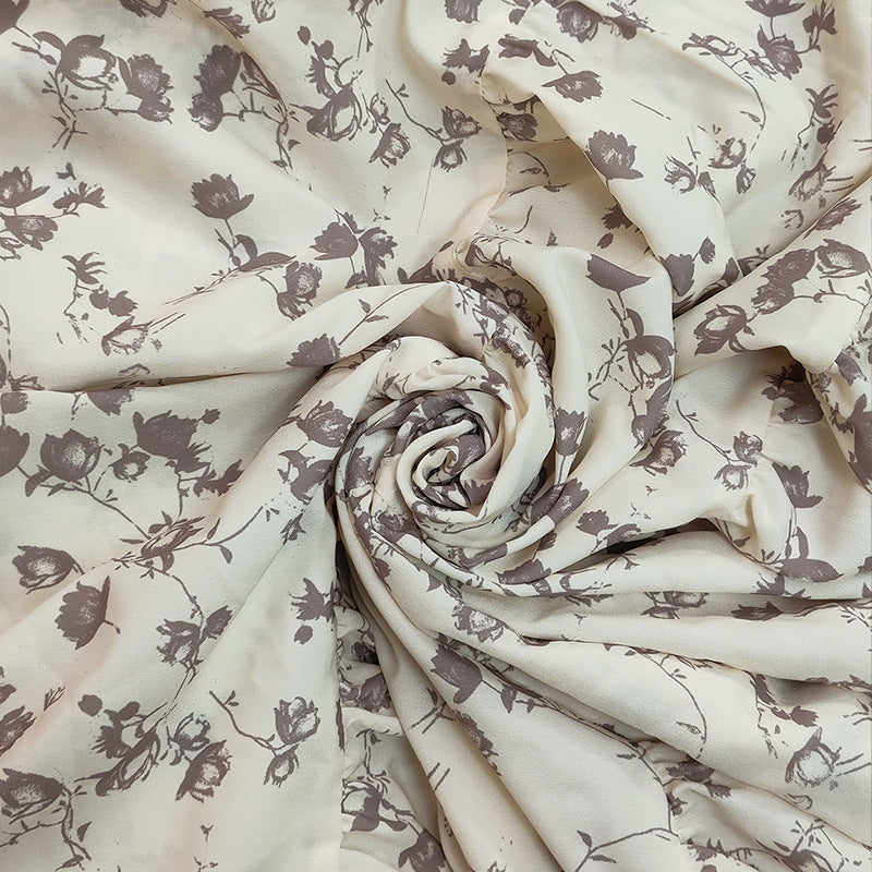 Spring New Womens Printed V-Neck Dress