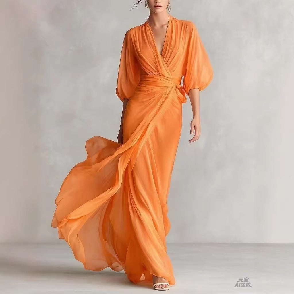 Slim-fit Long Dress For Women
