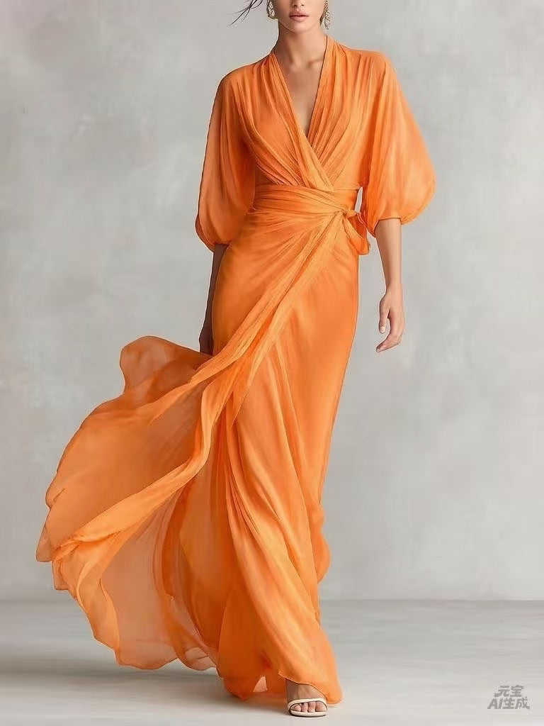 Slim-fit Long Dress For Women