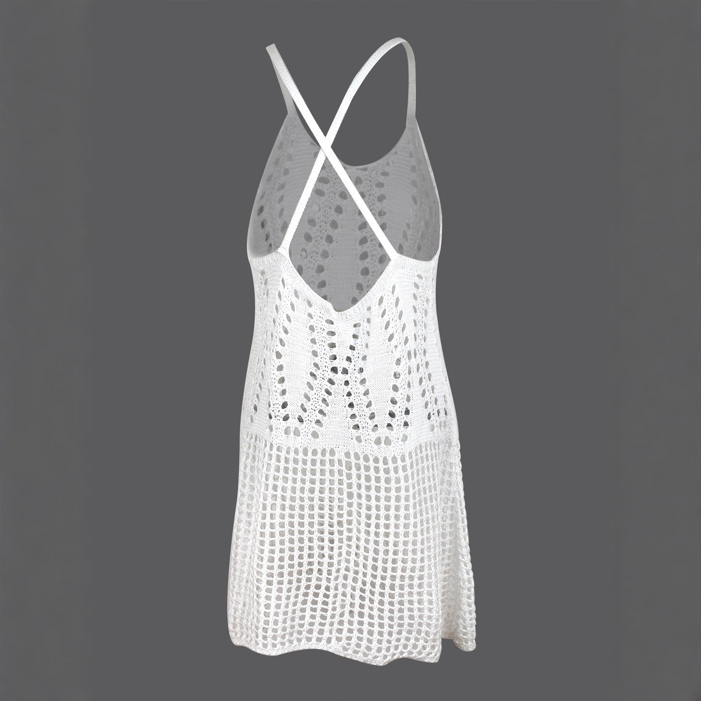Women's V-neck Pullover Hollow-Out Dress